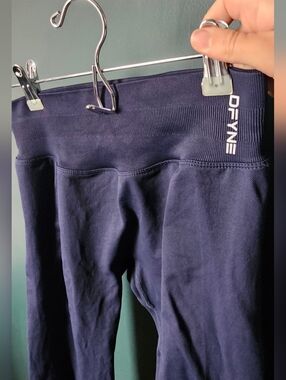 DFYNE Women’s High-Waist Navy Leggings